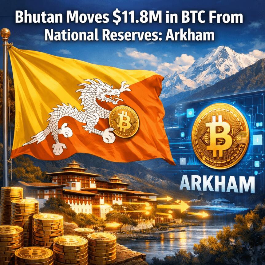Bhutan Moves $11.8M In BTC From National Reserves: Arkham